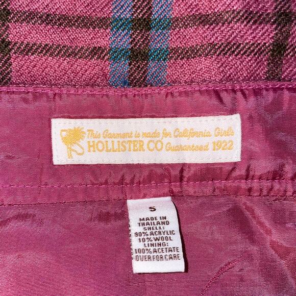 Very Rare Vintage Pink Low Waist Plaid Skirt - Picture 5 of 5